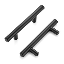Ravinte 40 Pack | 5'' Cabinet Pulls Matte Black Stainless Steel Kitchen Drawer Pulls Cupboard Pulls Cabinet Handles 5”Length with 3” Hole Center