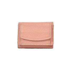 Moerstar Women's Mini Wallet, Small, Compact, Trifold Wallet, Multiple Storage, Multifunctional, Ultra Lightweight, Skimming, Cute, Mitsuri Wallet, Travel Wallet, Mini Wallet, Small Coin Purse, Pink