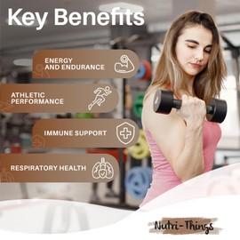 Cordyceps Mushroom Capsules | Natural Performance Enhancement | Immune Support | Respiratory Health | Antioxidant Protection | Cordyceps Capsules Mushroom Powder | Vegan-Friendly | 60 Capsules