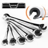 ironcube Brake Line Wrench Set: Metric 10-17mm - Ratcheting Open-end