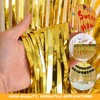 Gold Foil Tinsel Curtain, 3.3ft X 6.6ft Gold Door Tinsel