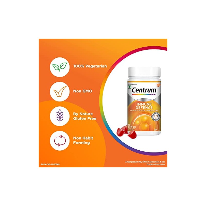 Generic Immune Defence - 30 Gummies | Betaglucan, Vitamin C