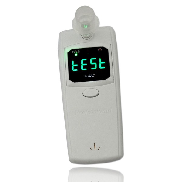 HWB Alcoholímetro de pila de combustible con pantalla LED, analizador digital de prueba de alcohol con operación simple, tamaño compacto y con 10 memorias