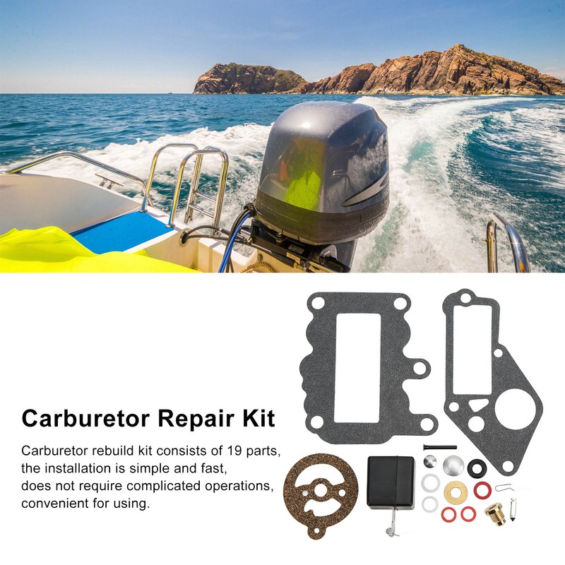 19Pcs/Set Carburetor Repair Rebuild Kit 382048 Replacement for Johnson Evinrude