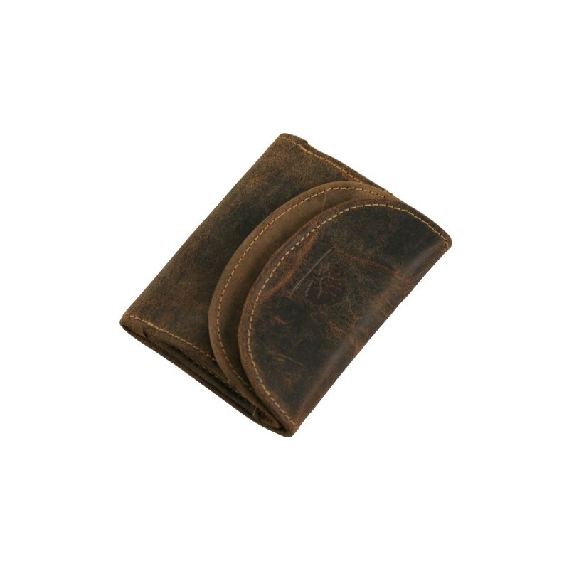 Greenburry Vintage Geldbörse Leder 10 cm, sattelbraun