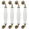 4 Sets Ceramic Handle European Style 160mm Hole Distance Cabinet