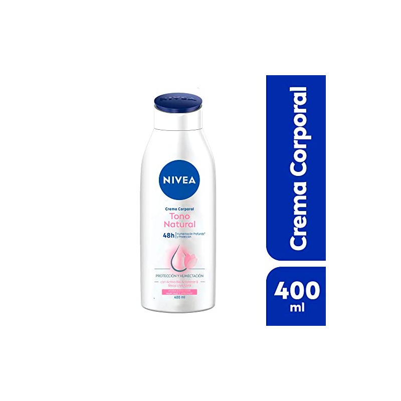 Nivea Crema Corporal Humectante Tono Natural 400 Horas Humectación Profunda
