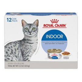 Royal Canin Adult Feline Health Nutrition Morsels in Gravy Cat Food for Indoor Cats, 3 oz can (12-Count)