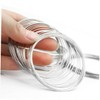 Gatuida 2pcs Loop Silver Plated Beading Wire for Memory Bracelet