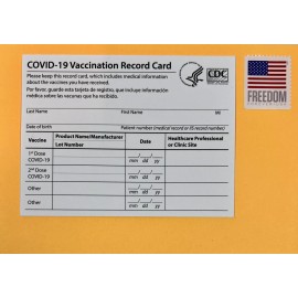CDC COVID-19 Vaccination Blank Card Collector Use Only FREE SHIPPING