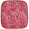 Waterproof Sheet for Wheelchairs [Made in Japan] 18.9 x 19.7 inches (48 x 50 cm), Pink with Leopard Print