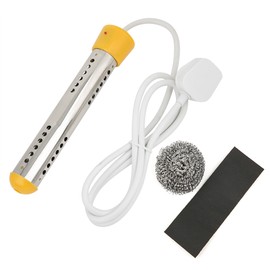 1.5m 2000W Immersion Electric Water Heater Heating Rod for Home Travel  (Yellow (Non Automatic Power Off) )