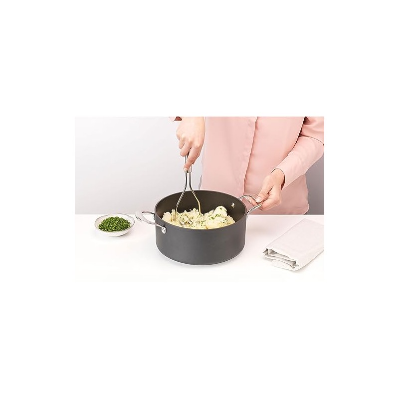 Brabantia Potato Masher Profiles, Cooking Utensil, Kitchen Aid, Steel, Matt