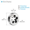 CoCud Metric Adjustable Round Dice M13 X 1.25 Alloy Steel