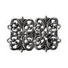 Attractive, antique silver, medium-sized traditional costume, dirndl, apron clasp, 50