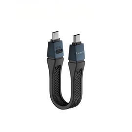 Luxxio USB4 2.0 PD3.1 240W Rapid Charging Compatible, Bi-Directional, 80 Gbps, Unidirectional, 120Gbps, High Speed Data Transmission, Thundderbolt 5/4/3 Compatible, 16 K30 Hz Video Output, E-Marker