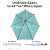 G4Free UPF 50+ Adjustable Beach Umbrella XL with Universal Clamp