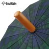 SoulRain Plaid Umbrella 16 Ribs 48" Stick Umbrella Auto Open