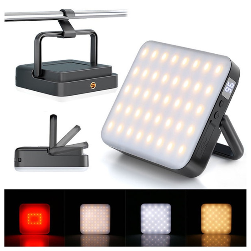 Outdoor Camping Tent Lamp Waterproof Rechargeable LED Camp Light Magnetic
