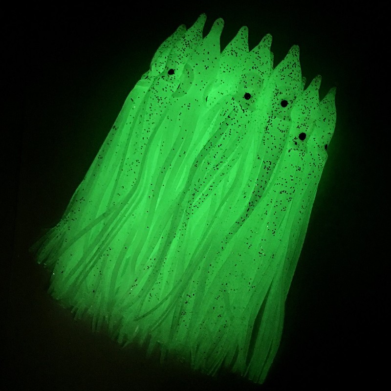 Cheerouters Hoochie Octopus Skirts Trolling Lures Fishing Tackle Soft Plastic