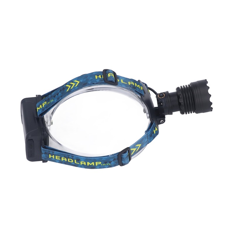 LED Rechargeable Headlight 3000LM 25W High Power Zoomable Headlamp for