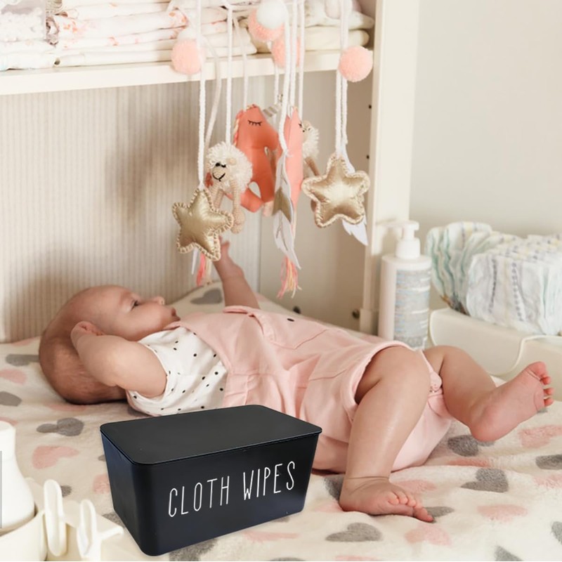 Cloth Wipes Dispenser, 8.2L x 4.9W x 3.9H inches, Cloth
