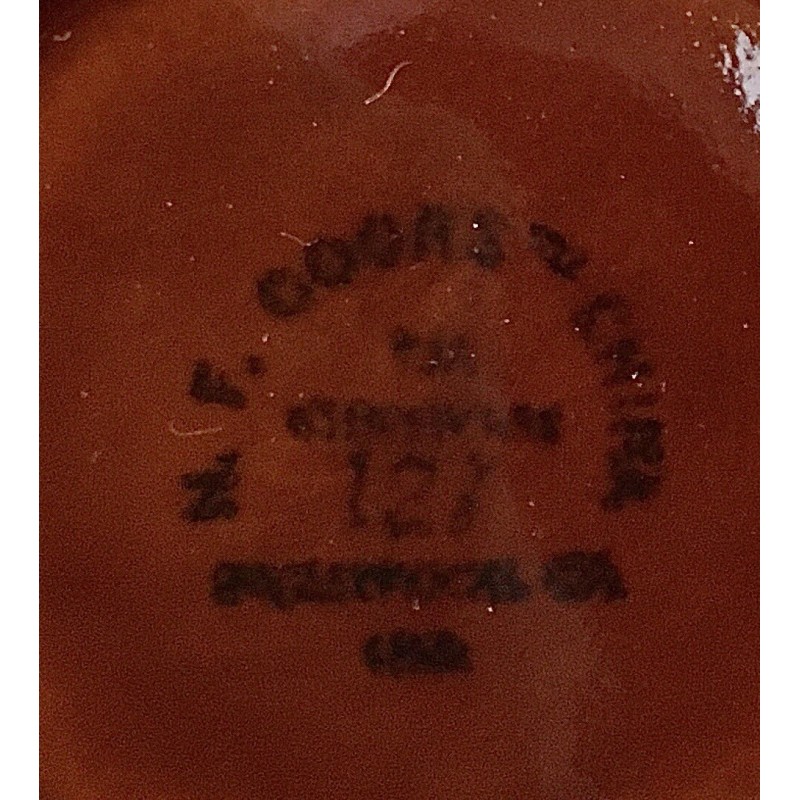 HF Coors China 4 Vtg HF Coors Brown Drip Glaze