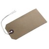 50 Large Brown/Buff (Manilla) Strung 134x67mm Tag/Tie On Luggage Craft