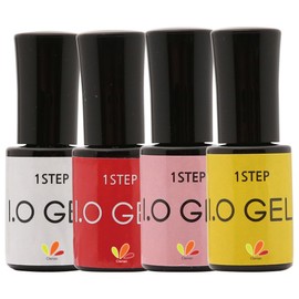 Clerian IO Polisher Gel Starter Kit, One Step Premium Polish, brings instant beauty. Easily, simply, and quickly color your nails for excellent brightness (Mini Kit, Bright)