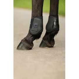 AK Pro-Tec Fetlock Horse Boots Protective Gear and Training Equipment - Equine Boots, Wraps & Accessories AKRS-6068-02 (Black, Full (Large))