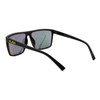 PASTL KUSH Sunglasses Matte Black Square Frame Yellow Mirror Lens