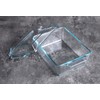 Rectangular Tempered Glass Casserole Dish, Tempered Glass Baking Dish with