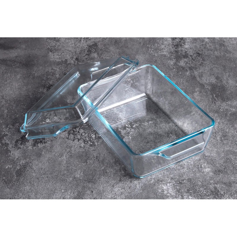 Rectangular Tempered Glass Casserole Dish, Tempered Glass Baking Dish with