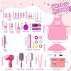Beauty Salon Set Pretend Play Stylist Hair Cutting Kit Toys