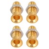 20Set 21.140 4mm Panel Banana Socket Copper Female Gold Plated
