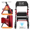 Walkers for Seniors with Seat, Foldable Rolling Walker with Durable