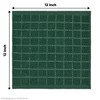 Artoid Mode Checkered Designed Cotton Green Terry Kitchen Dish Cloths,