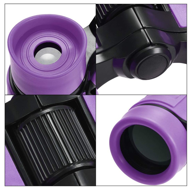 sourcing map Binoculars 4X30 Compact Foldable Binoculars Shock Proof Purple