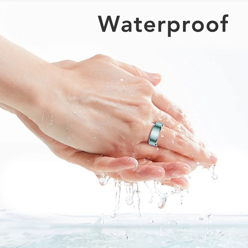 Smart Ring Waterproof Lightweight Ti Alloy Stainless Steel Skin Friendly
