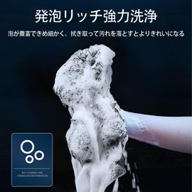 SZSL Car Wash Gloves, Coral Fluff, Microfiber, Easy to Clean, Scratchless, Soft, Thick, Absorbent, Car Wash Mop, Gloves, Set of 2 (1 Blue, 1 Gray)