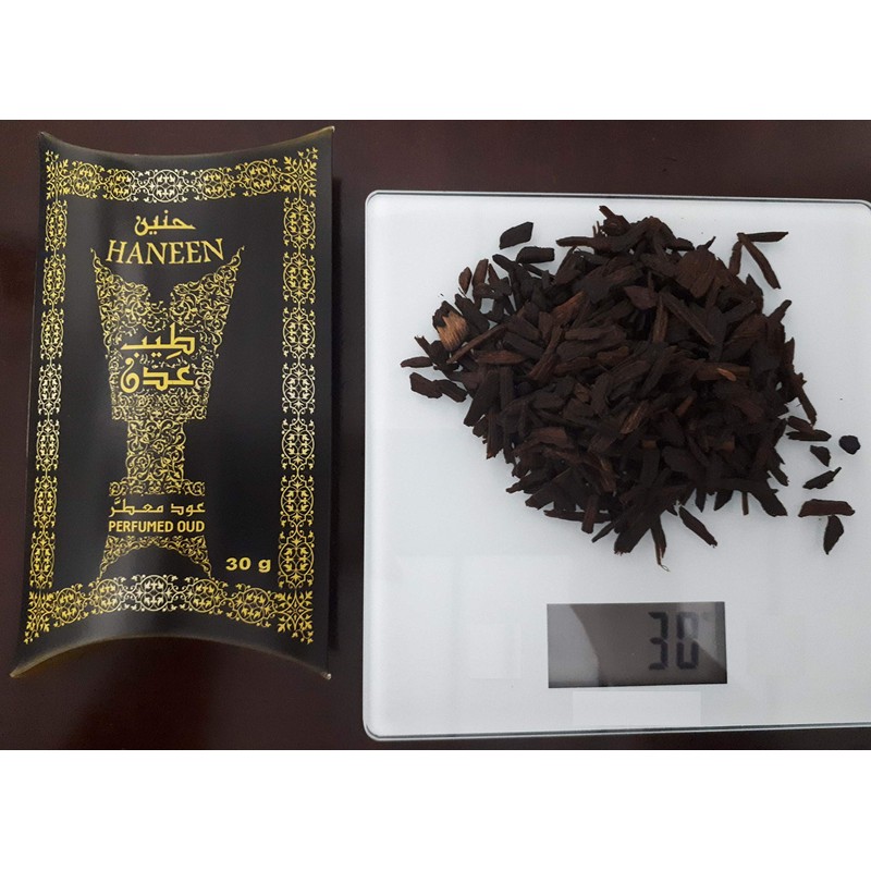Haneen, (30 g), Perfumed Arian Agarwood Incense, Bakhoor Oud Muattar,