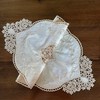 Mausouca Retro French Oval Doilies, Elegant velvet placemats Vase mats