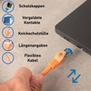 BIGtec 5m CAT.7 Patchkabel Netzwerkkabel Gigabit Patch DSL LAN Ethernet