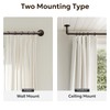 Zeerobee Curtain Rods for Windows 48 to 84, 1 Inch