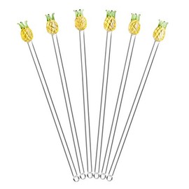 Final Touch Pineapple Drink Stirrers, Set of 6 (FTA3050)