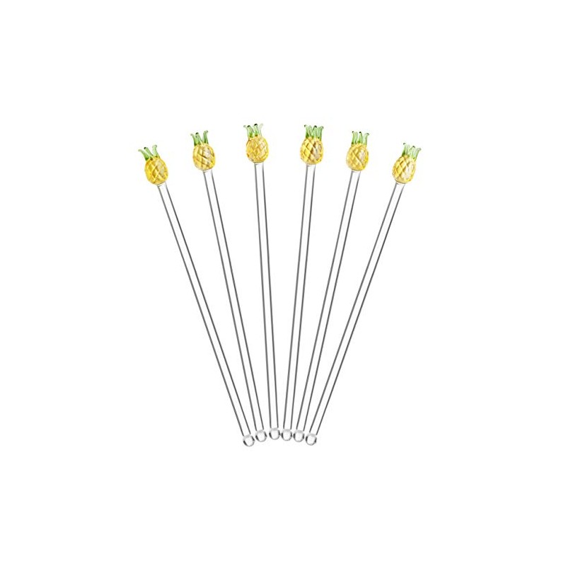 Final Touch Pineapple Drink Stirrers, Set of 6 (FTA3050)