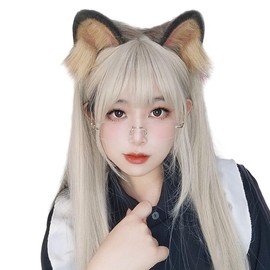 TQUXNGA Haarband in Katzenohrenform, Musikfestivals, Anime-Charakter, Stirnband, Erwachsene, Plüsch-Kopfbedeckung, Cosplay, Requisiten, Uni