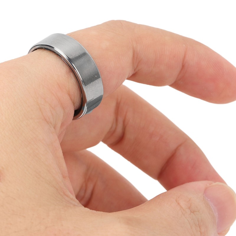 Smart Health Ring Sleep Temperature Steps Monitoring 18mah Lightweight Fitness