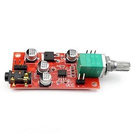 Taidacent DC 3.6v-12v LM4881 Headphone Amplifier Board 3.5 mm Headphone Jack Amplifier with Volume Adjustment Can Be Used as Pre-Amplifier