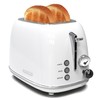 Toaster 2 slice,Retro Stainless Steel Toaster with 6 Settings, 1.5